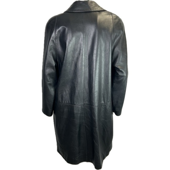 Denimaxx New York Soft Leather Mid Length Lined Winter Coat Size M - Picture 7 of 10
